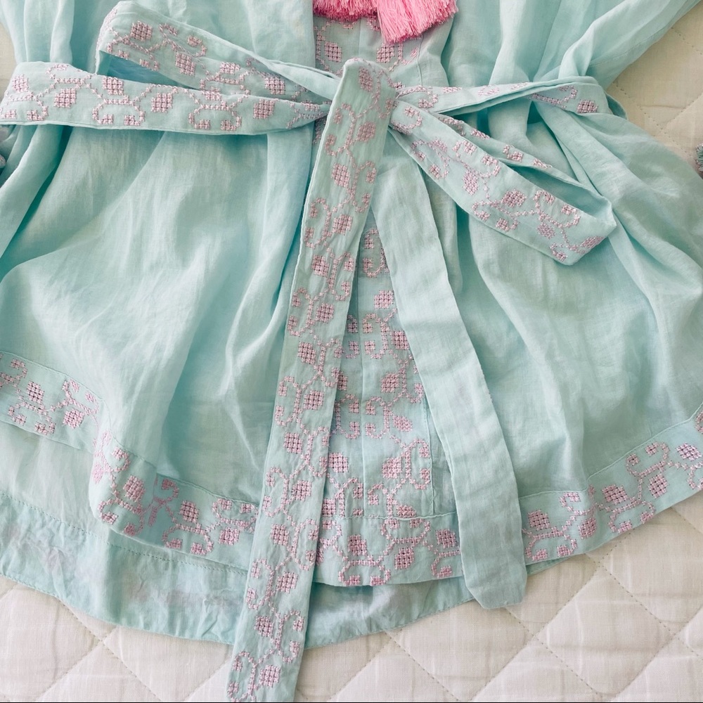 Pranella Rex Blouse In Aqua View 4